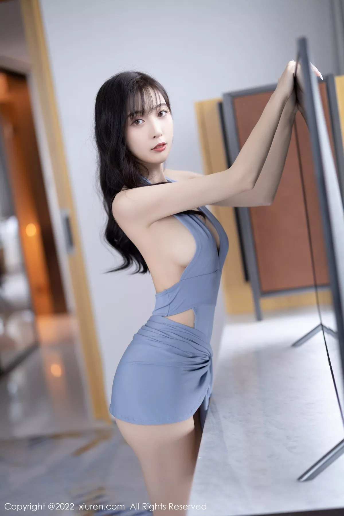 秀人集.com_[XiuRen秀人网]No.5451_模特林星阑厦门旅拍私房性感蓝色高叉连体衣秀曼妙身姿诱惑写真82P