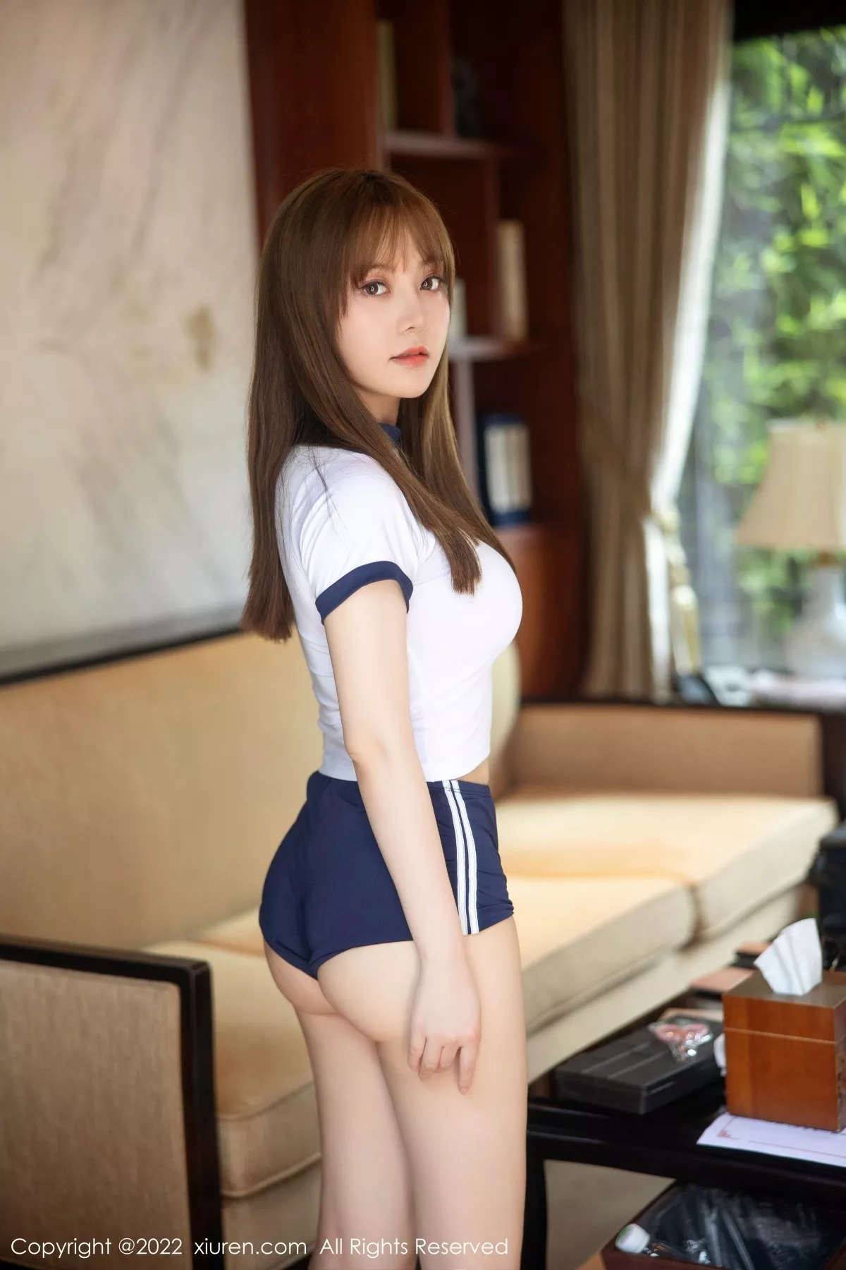 秀人集.com_[XiuRen秀人网]No.5465_模特豆瓣酱私房性感白色短袖上衣配蓝短裤半脱露豪乳诱惑写真117P
