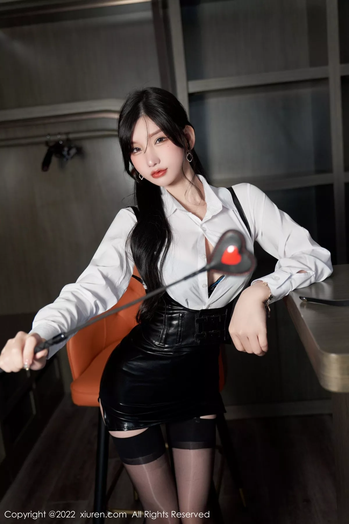 秀人集.com_[XiuRen秀人网]No.5602_女神周于希Sally性感白T配黑皮短裙露黑色蕾丝内衣完美诱惑写真90P