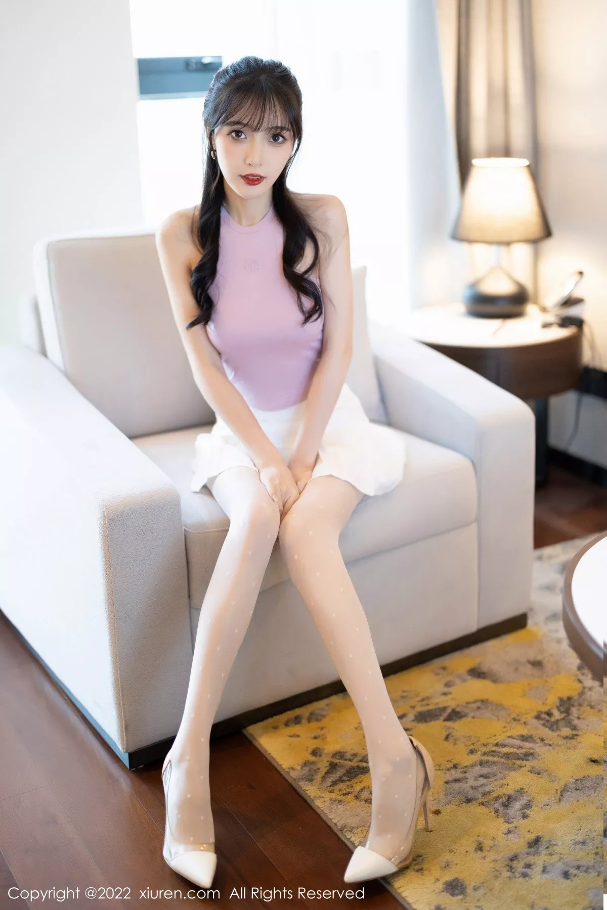 秀人集.com_[XiuRen秀人网]No.5622_模特林星阑性感淡紫真空上衣配白短裙秀曼妙身姿迷人诱惑写真82P