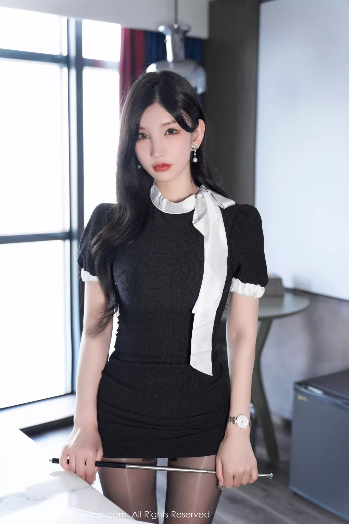 秀人集.com_[XiuRen秀人网]No.5848_女神周于希Sally私房性感蓝色蕾丝内衣配超薄闪亮黑丝魅惑写真102P