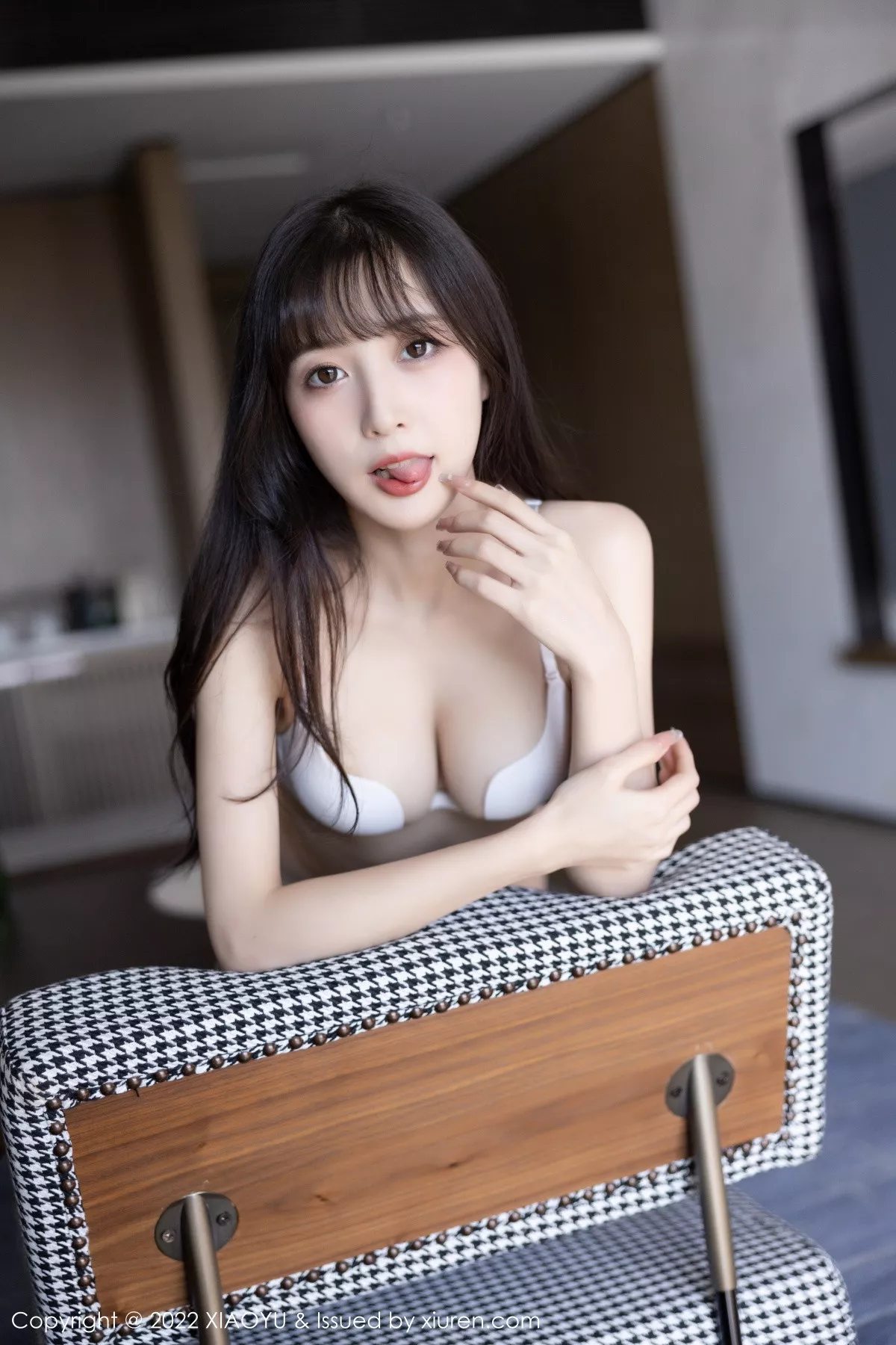 秀人集.com_[XiaoYu画语界]Vol.893_模特林星阑白色连衣裙配超薄肉丝露性感白色内衣迷人诱惑写真86P