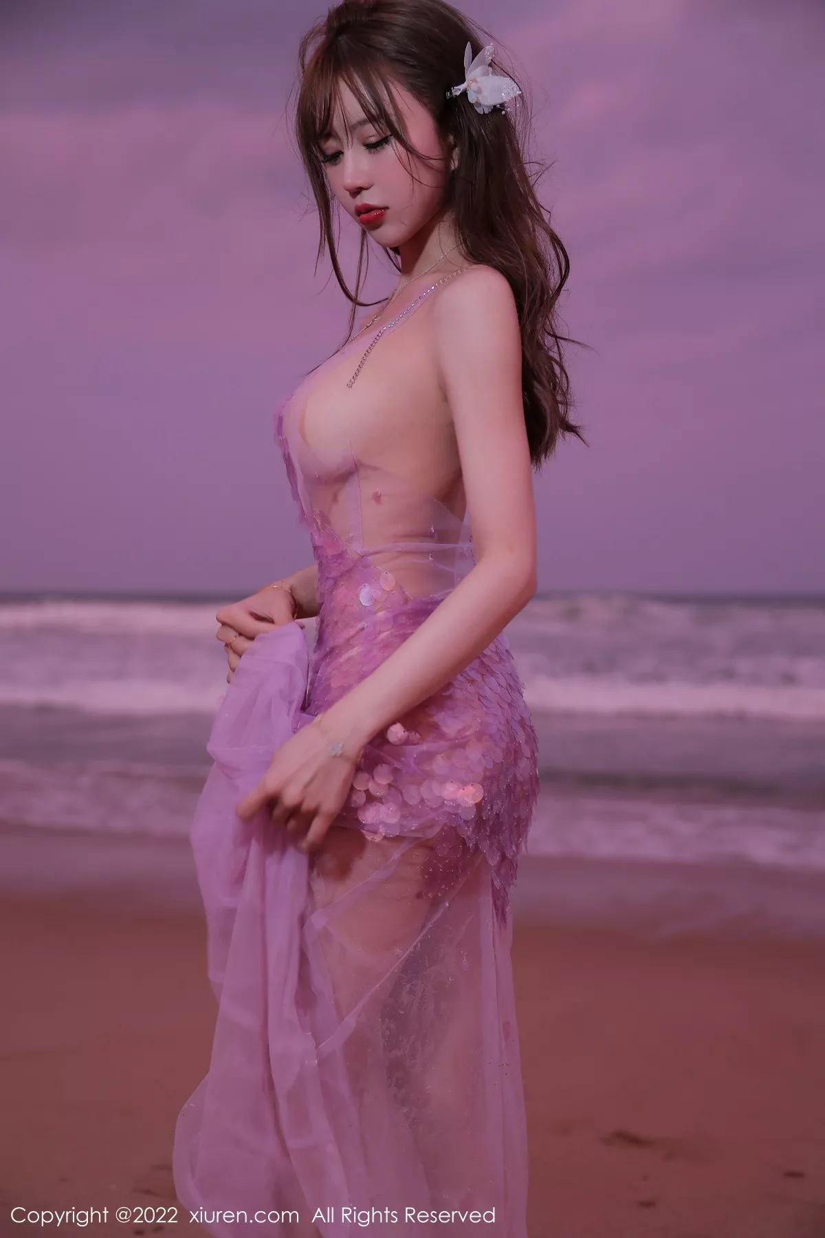 秀人集.com_[XiuRen秀人网]No.5890_模特tina_甜仔海南旅拍沙滩场景粉色真空裙秀凹凸身材诱惑写真53P