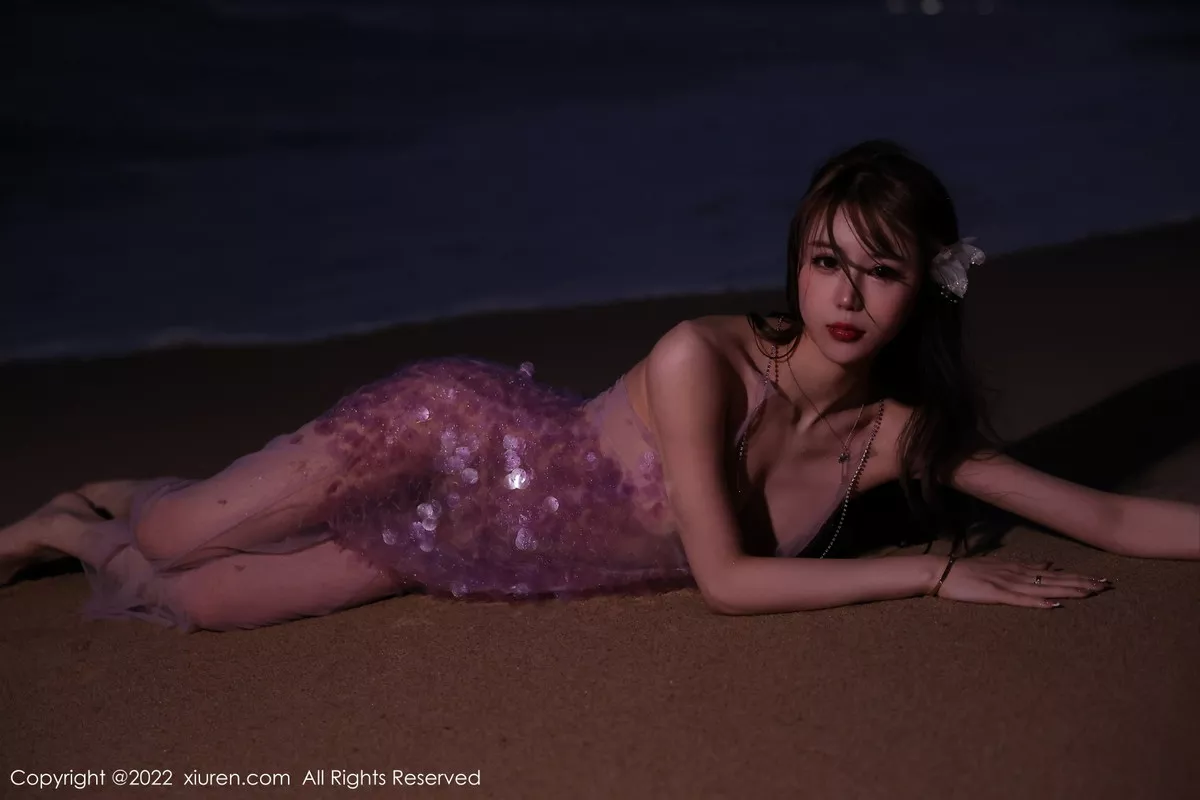 秀人集.com_[XiuRen秀人网]No.5890_模特tina_甜仔海南旅拍沙滩场景粉色真空裙秀凹凸身材诱惑写真53P