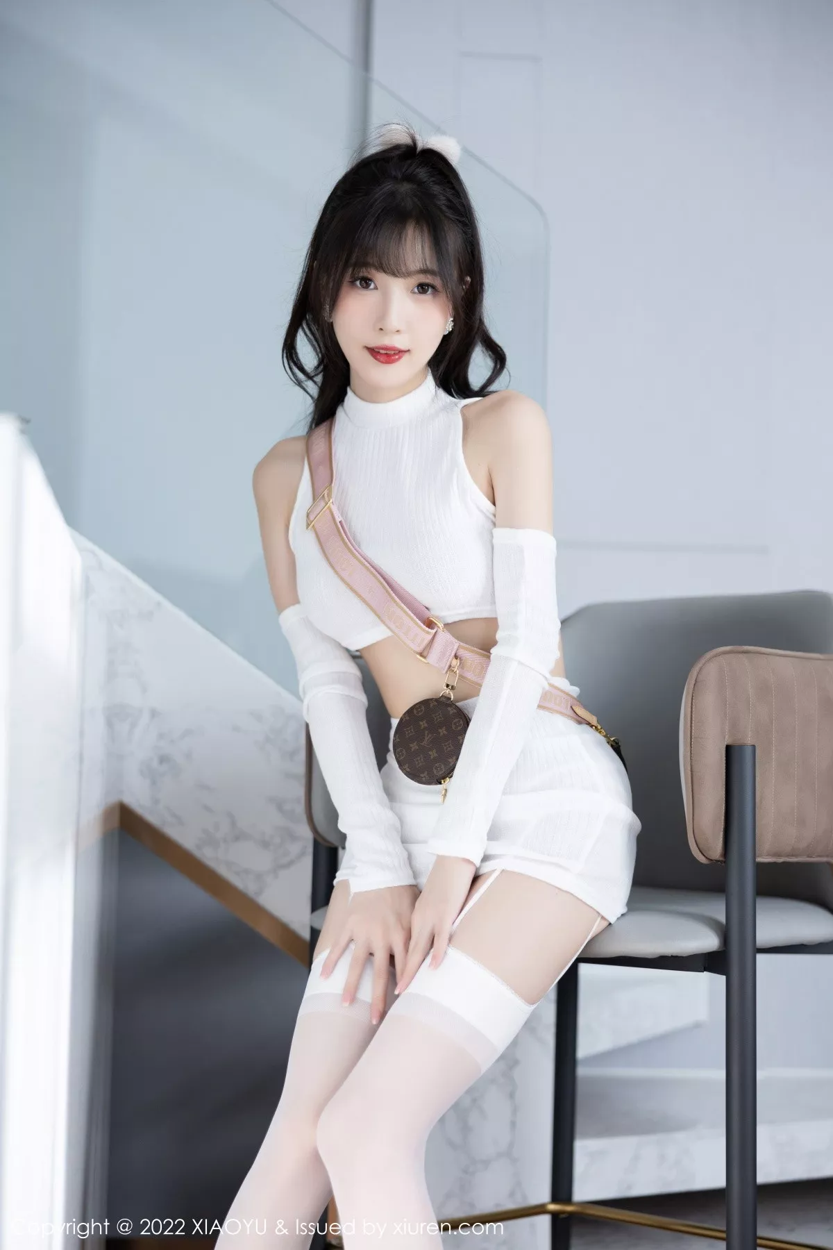 秀人集.com_[XiaoYu画语界]Vol.928_模特林星阑半脱露白色抹胸内衣配白丝吊袜秀曼妙身姿诱惑写真81P