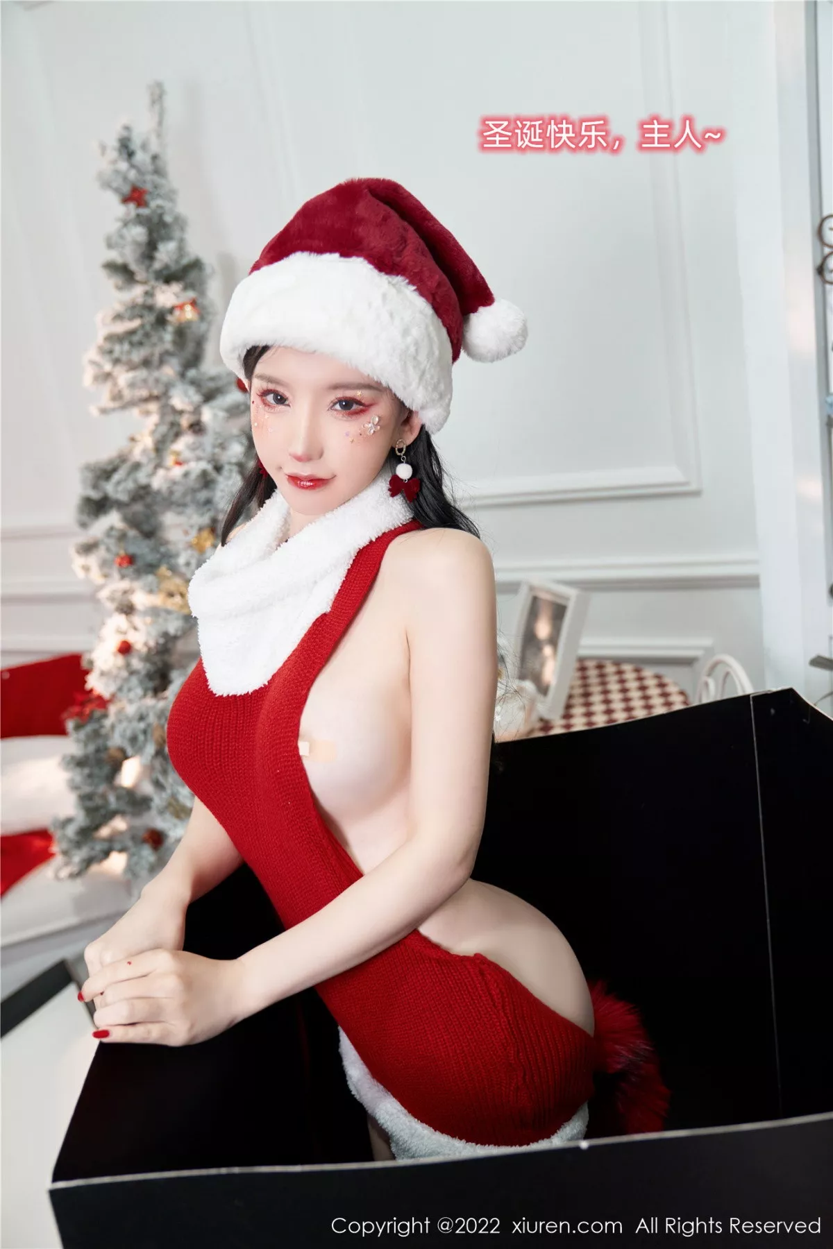 秀人集.com_[XiuRen秀人网]No.6038_女神周于希Sally圣诞礼物主题无内真空毛衣秀豪乳遮点诱惑写真80P