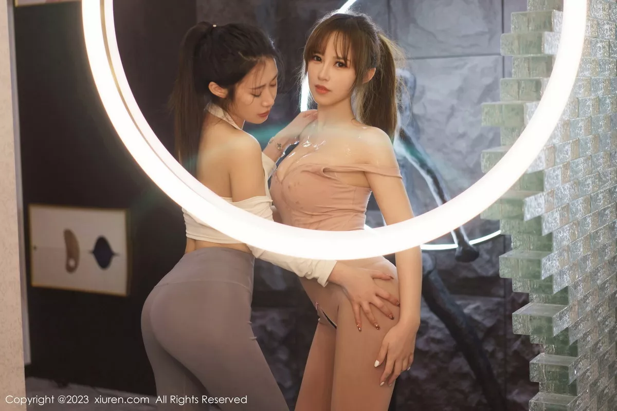 秀人集.com_[XiuRen秀人网]No.6206_模特合集女神icy猪＆laura阿姣性感紧身服饰秀完美身材诱惑写真72P