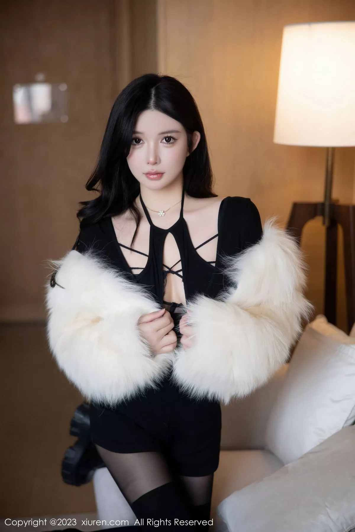 秀人集.com_[XiuRen秀人网]No.6212_模特林珊珊黑色收身服饰露性感黑色轻透蕾丝内衣极致诱惑写真81P