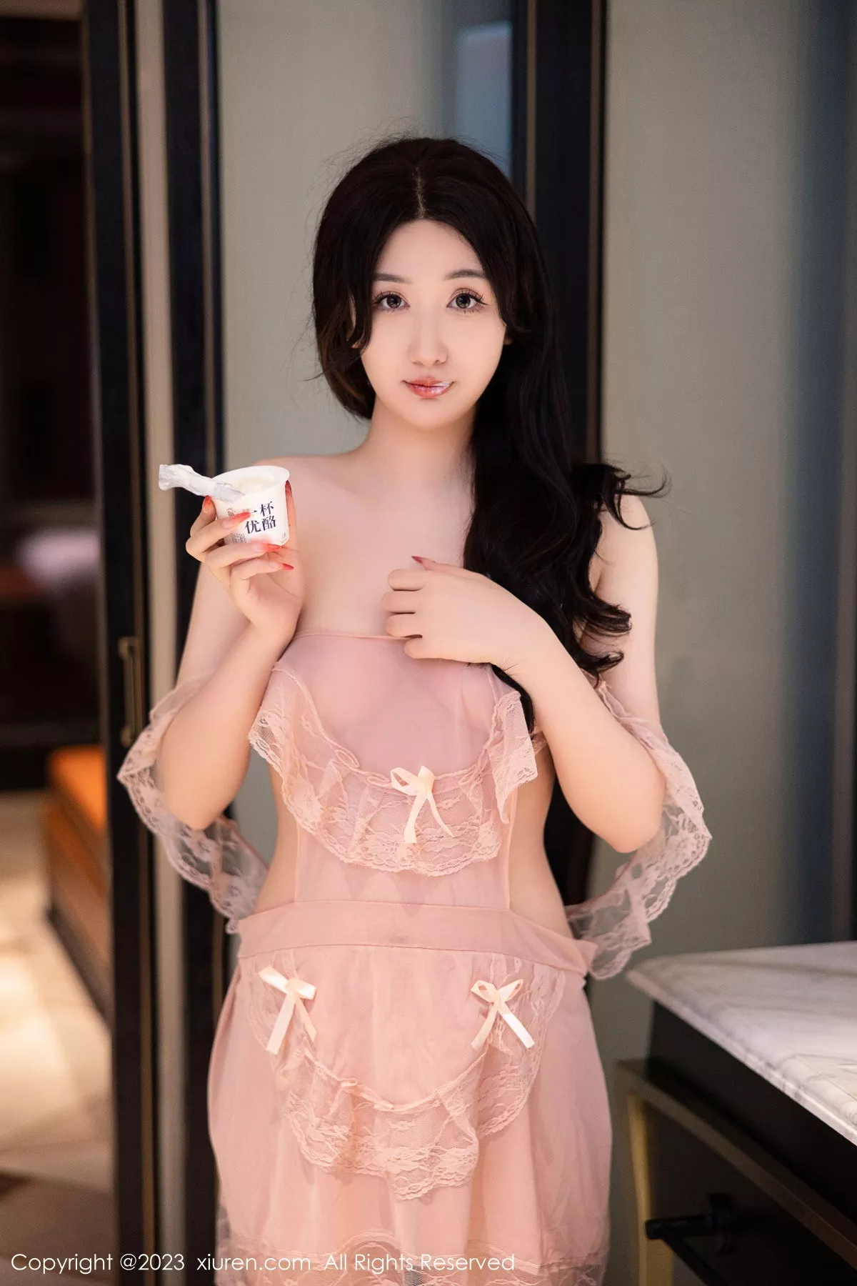 秀人集.com_[XiuRen秀人网]No.6243_模特江真真浴室场景性感淡粉色蕾丝情趣服秀惹火身材诱惑写真78P