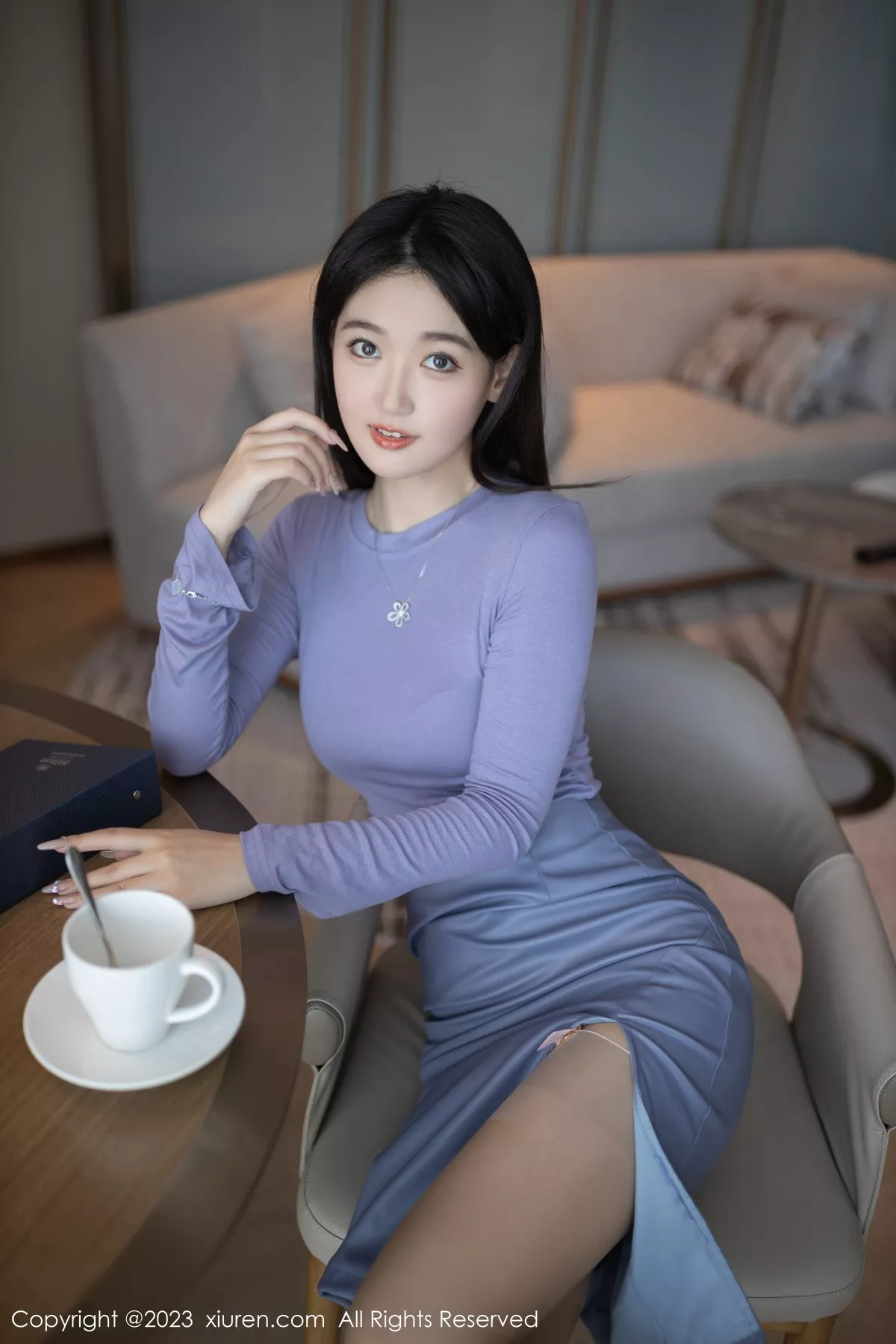 秀人集.com_[XiuRen秀人网]No.6258_模特唐安琪下午茶主题半脱露粉色蕾丝内衣秀曼妙身姿诱惑写真78P