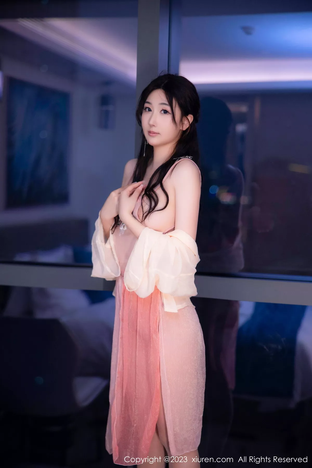 秀人集.com_[XiuRen秀人网]No.6262_模特江真真浴室场景橙色古装服饰秀圆润丰腴身材惹火诱惑写真70P