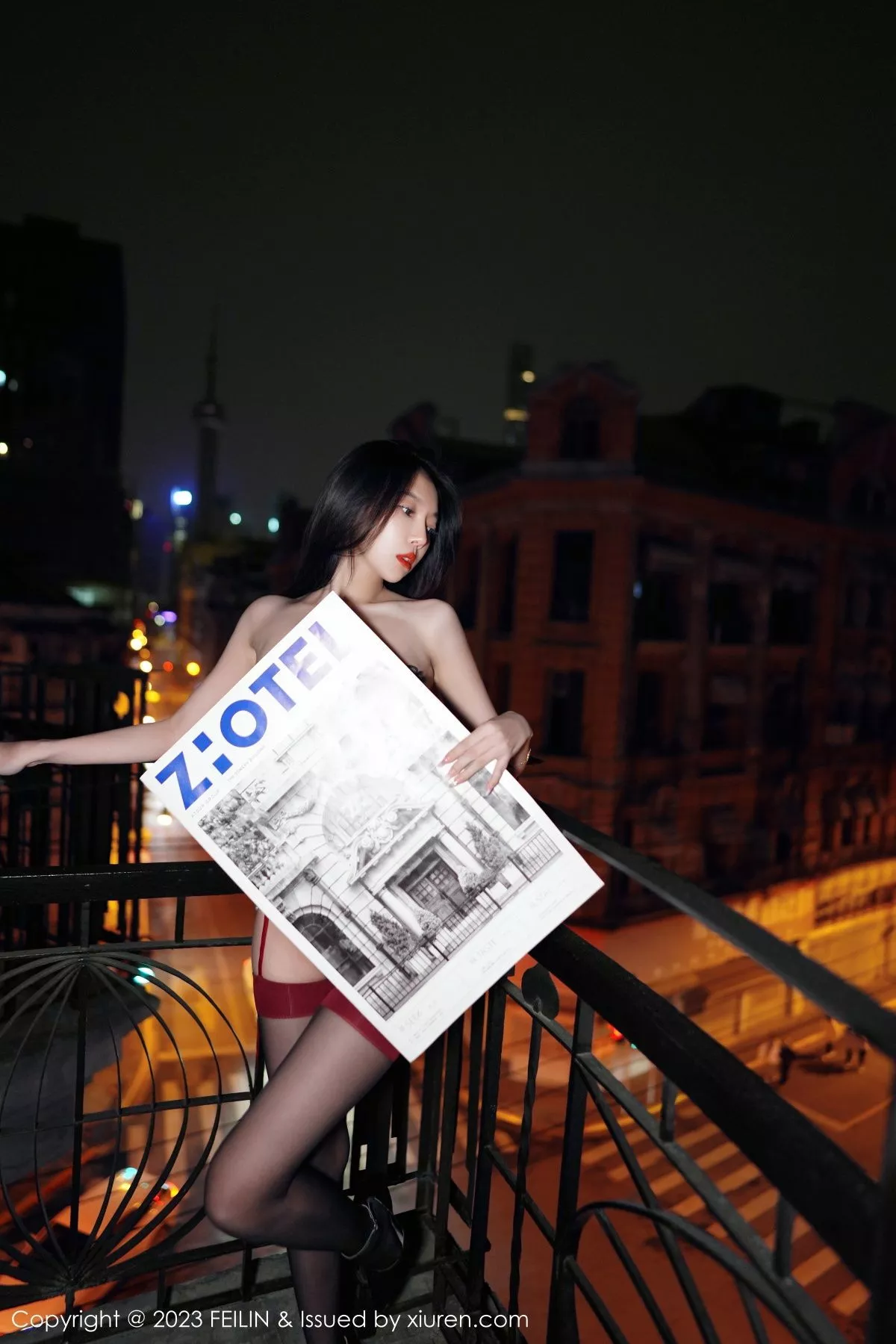 秀人集.com_[FeiLin嗲囡囡]VOL.464_女神冯木木LRIS私房脱白色睡袍露黑色内衣配黑丝吊袜诱惑写真89P