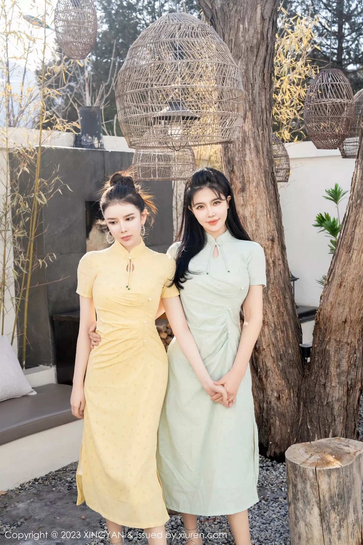 秀人集.com_[XINGYAN星颜社]VOL.183_女神刘钰儿＆李丽莎合集性感轻透旗袍服饰配原色丝袜诱惑写真69P