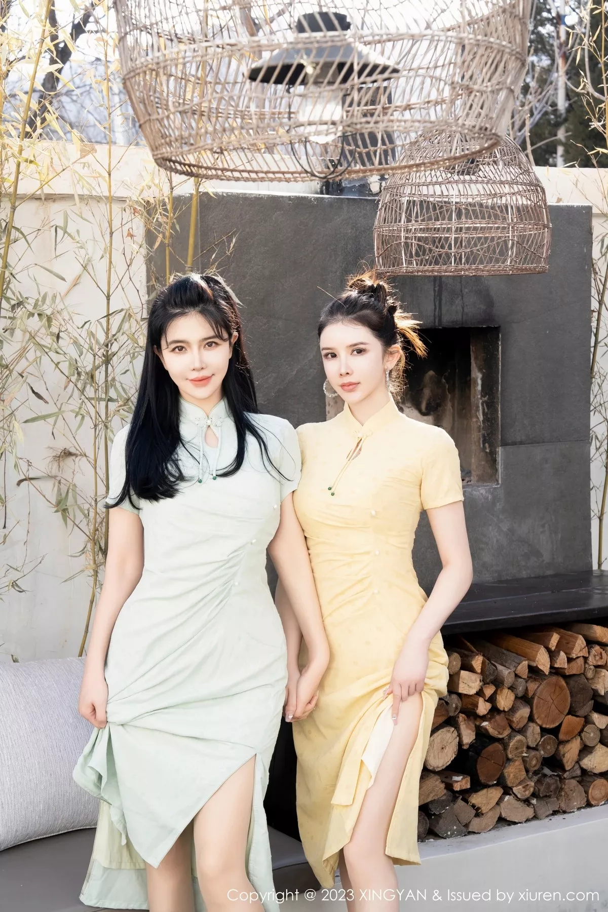 秀人集.com_[XINGYAN星颜社]VOL.183_女神刘钰儿＆李丽莎合集性感轻透旗袍服饰配原色丝袜诱惑写真69P