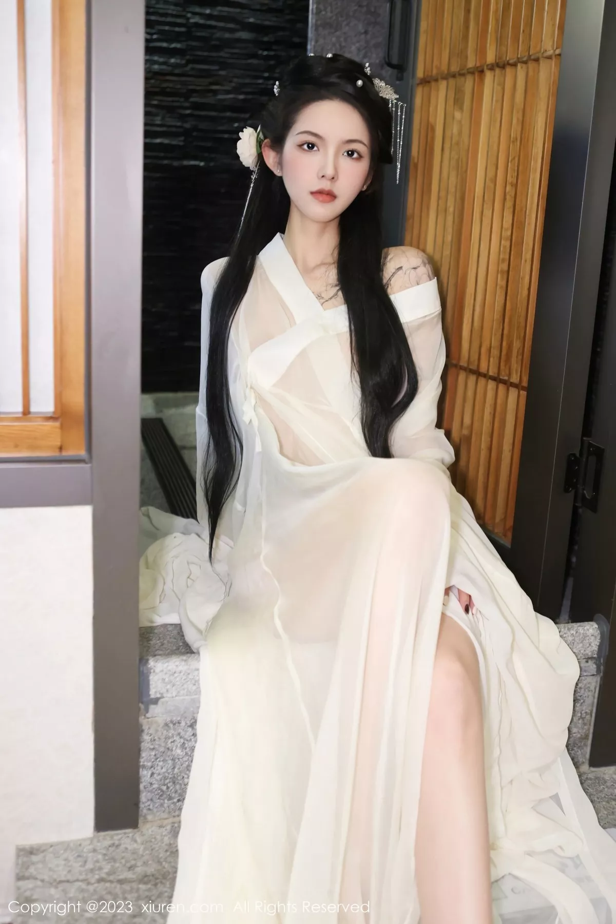 秀人集.com_[XiuRen秀人网]No.6430_模特乔一一温泉浴池白纱轻透古装服饰秀惹火身材极致诱惑写真82P