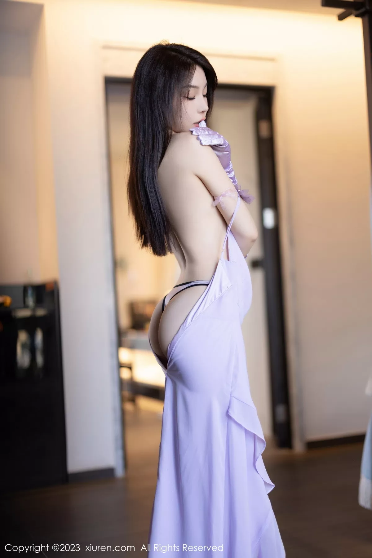 秀人集.com_[XiuRen秀人网]No.6324_女神徐莉芝Booty淡紫色连衣长裙+淡蓝色网格内衣惹火诱惑写真81P