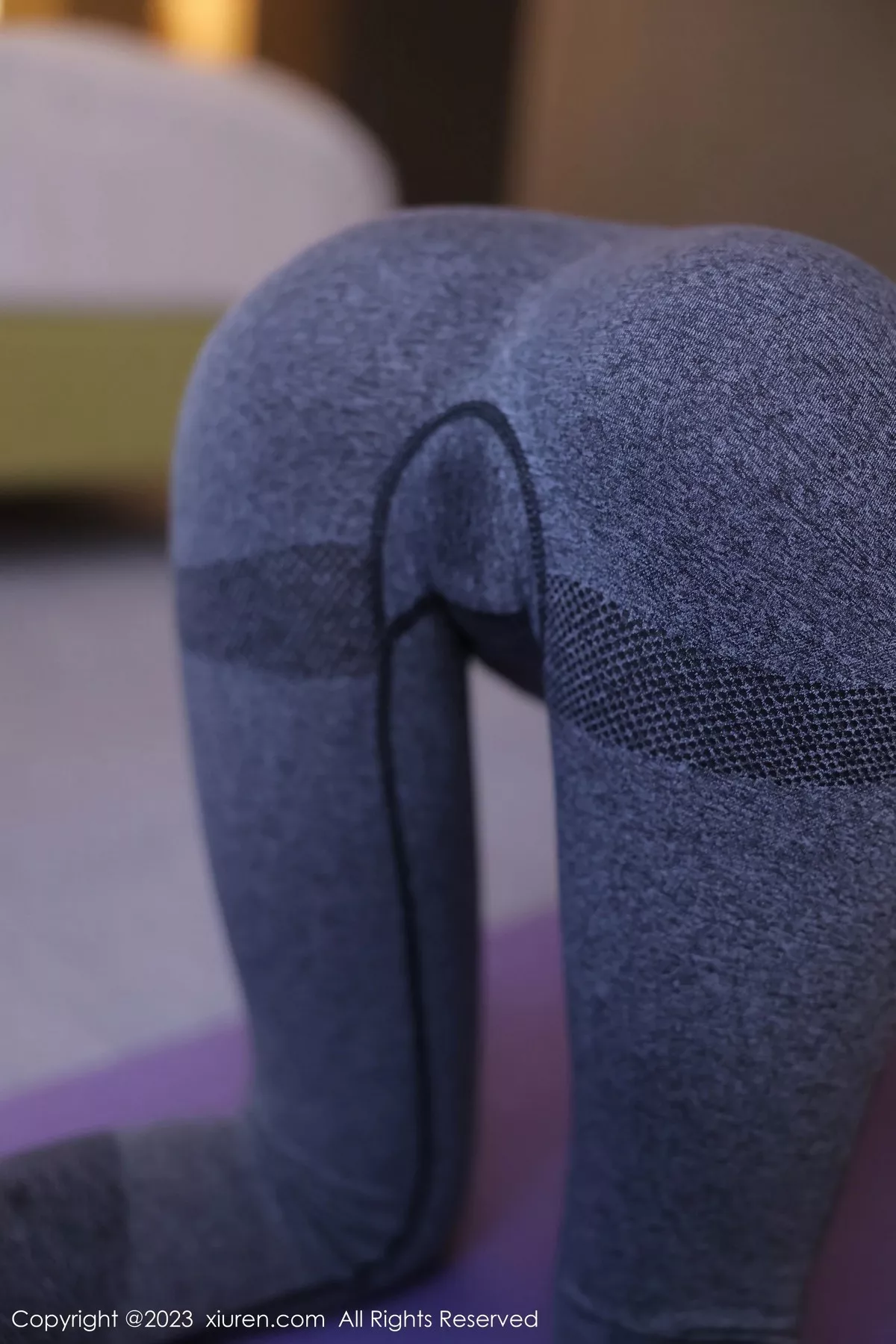 秀人集.com_[XiuRen秀人网]No.6488_模特谢小蒽瑜伽运动主题黄色上衣配深灰紧身长裤撩人诱惑写真86P