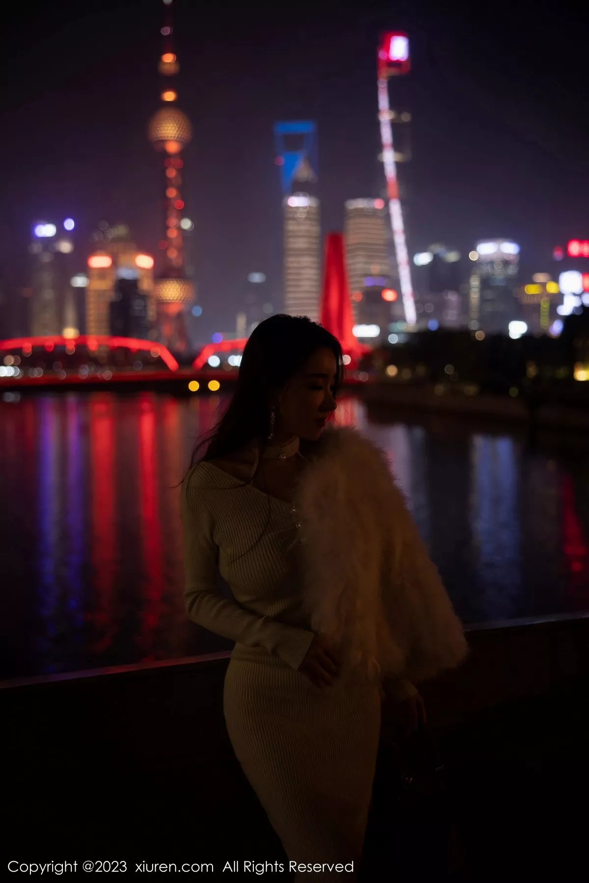 秀人集.com_[XiuRen秀人网]No.6544_模特雨儿1494性感白色连身长裙露黑色内衣秀丰腴身材诱惑写真85P