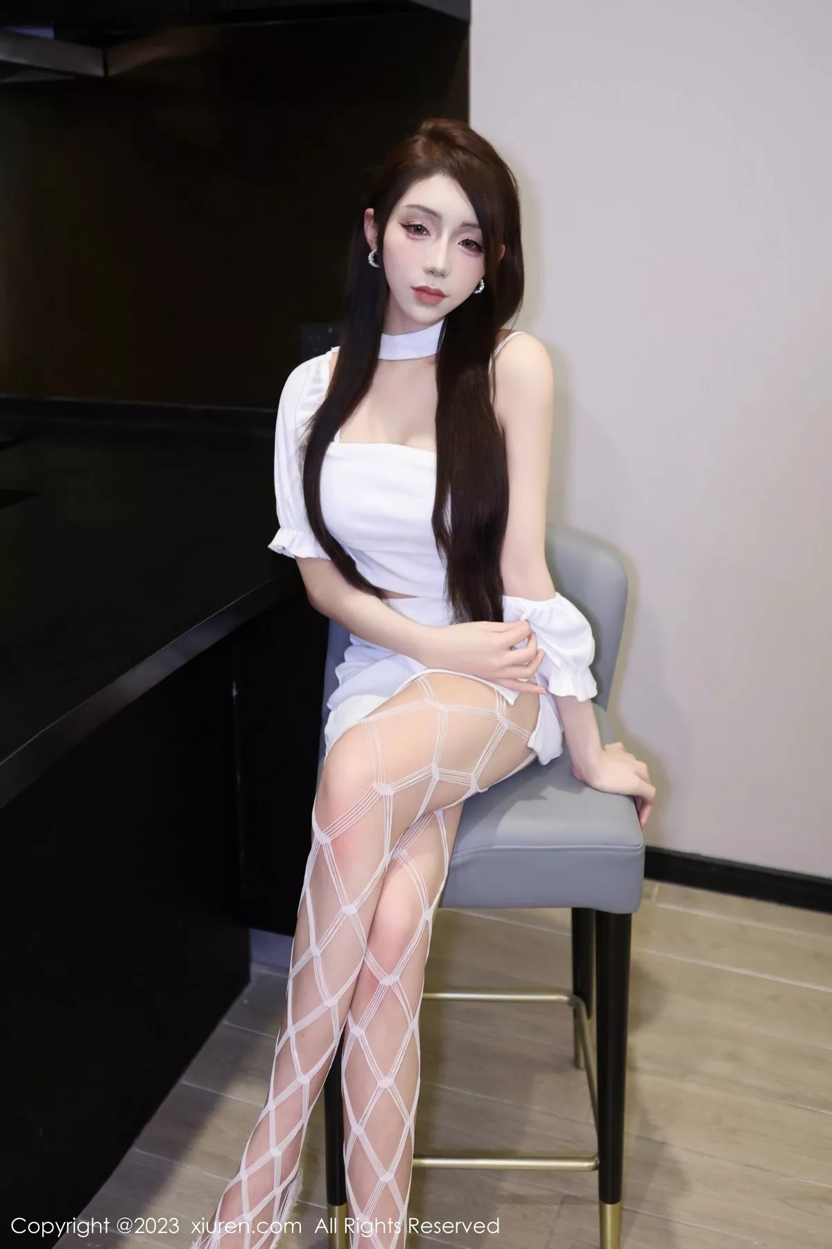 秀人集.com_[XiuRen秀人网]No.6555_模特金幼汐Vivian私房半脱露性感白色蕾丝轻透内衣惹火诱惑写真81P