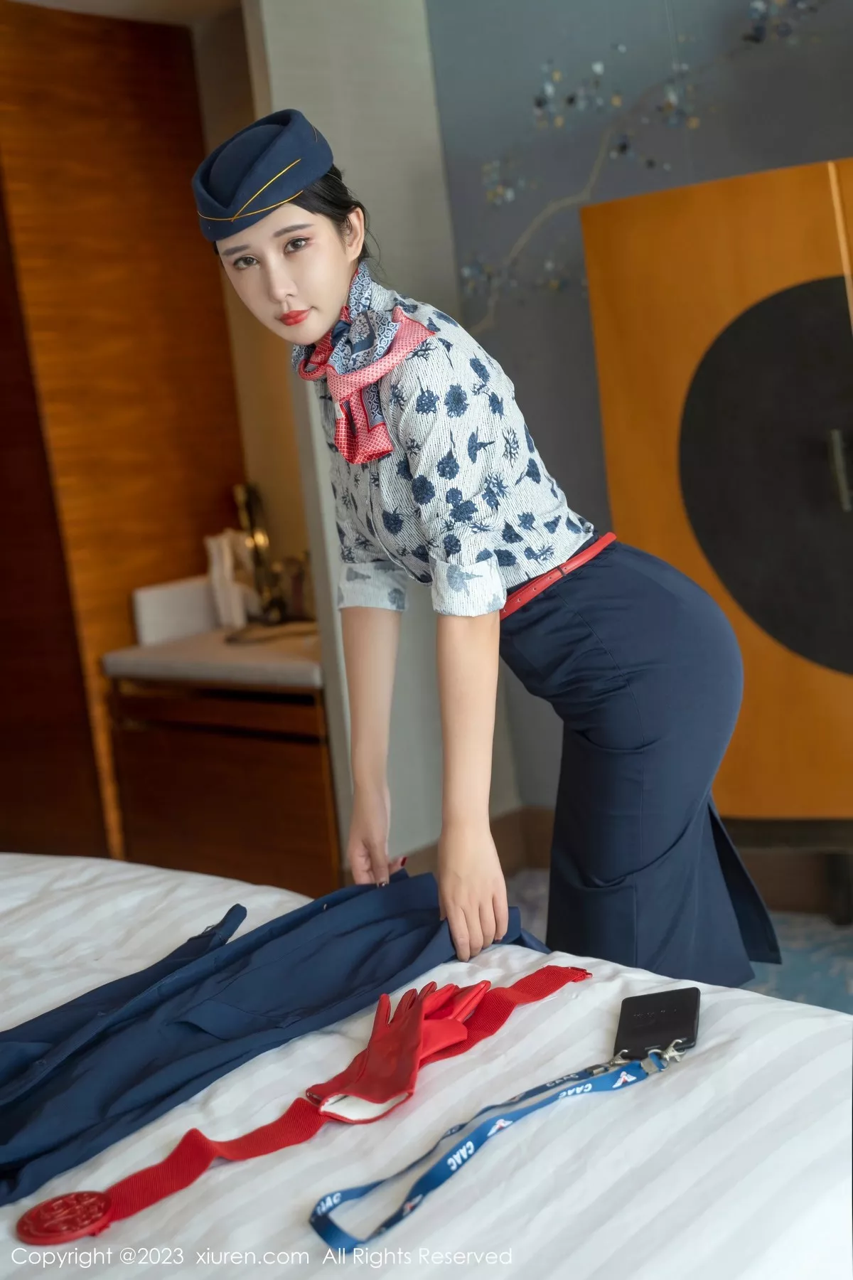 秀人集.com_[XiuRen秀人网]No.6445_模特夏沫沫tifa性感空间制服露黑色内衣配超薄肉丝迷人诱惑写真70P