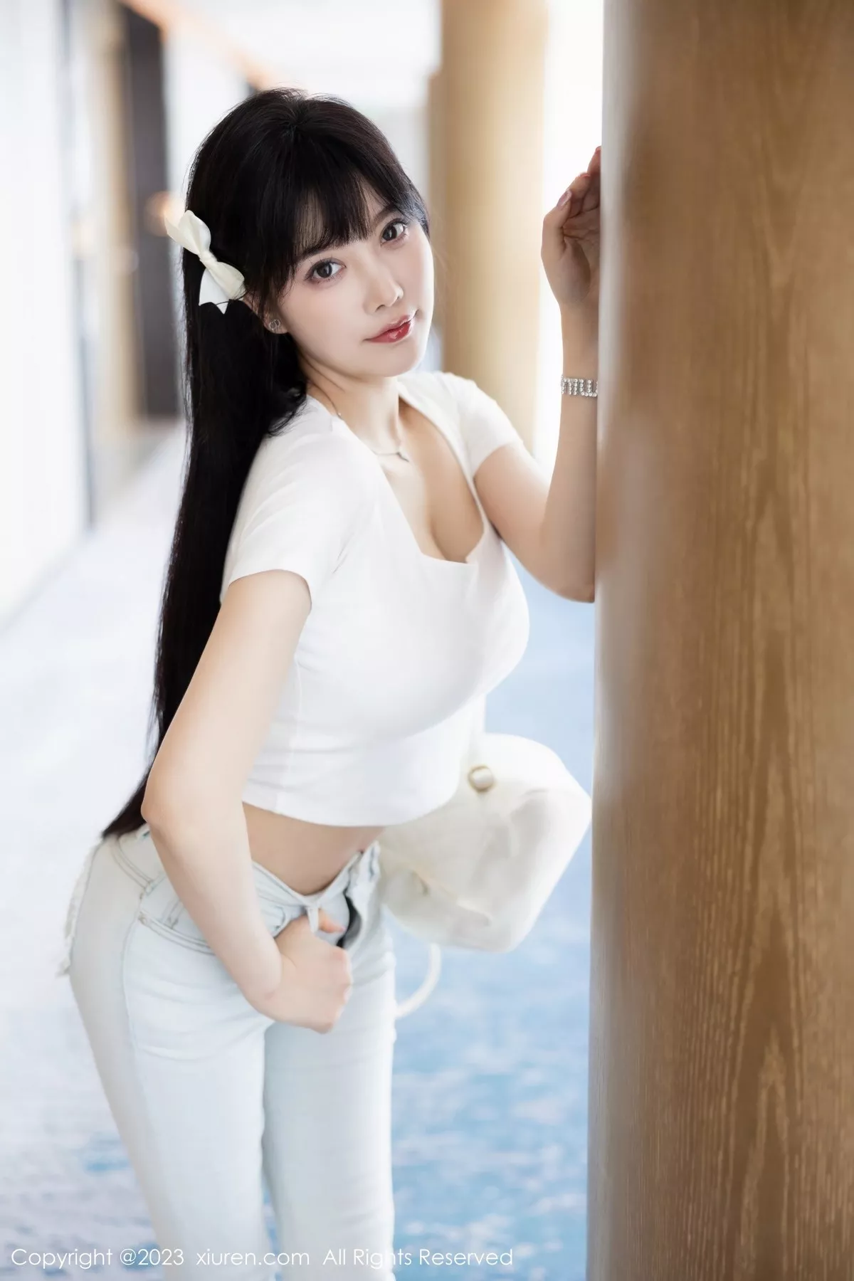 秀人集.com_[XiuRen秀人网]No.6707_女神杨晨晨Yome私房性感浅色内衣配超薄无内肉丝完美诱惑写真90P