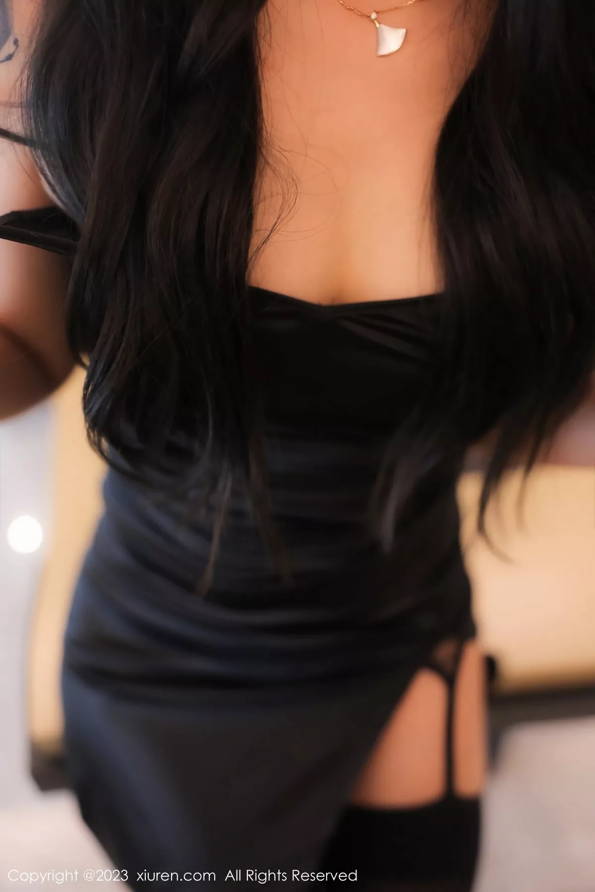 秀人集.com_[XiuRen秀人网]No.6708_新人模特S纯一性感黑色礼裙配超薄黑丝露性感内衣完美诱惑写真84P