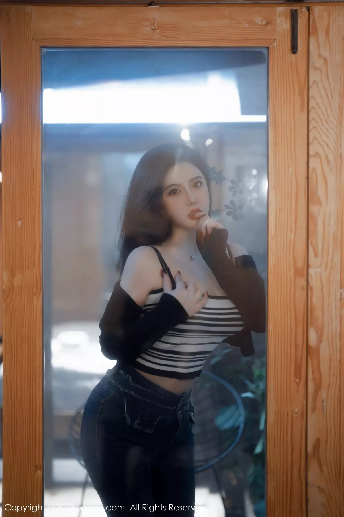 秀人集.com_[MFStar模范学院]Vol.618_模特伊诺性感黑色高叉连体内衣配黑丝袜秀丰胸肥臀撩人诱惑写真61P