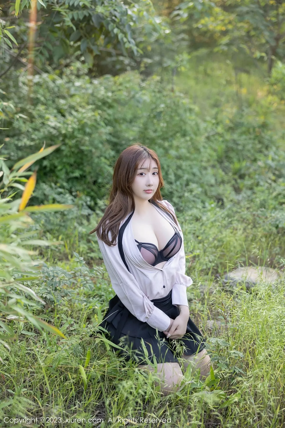 秀人集.com_[XiuRen秀人网]No.6721_模特江真真淡粉色T恤配黑短裙露性感黑色轻透内衣完美诱惑写真80P