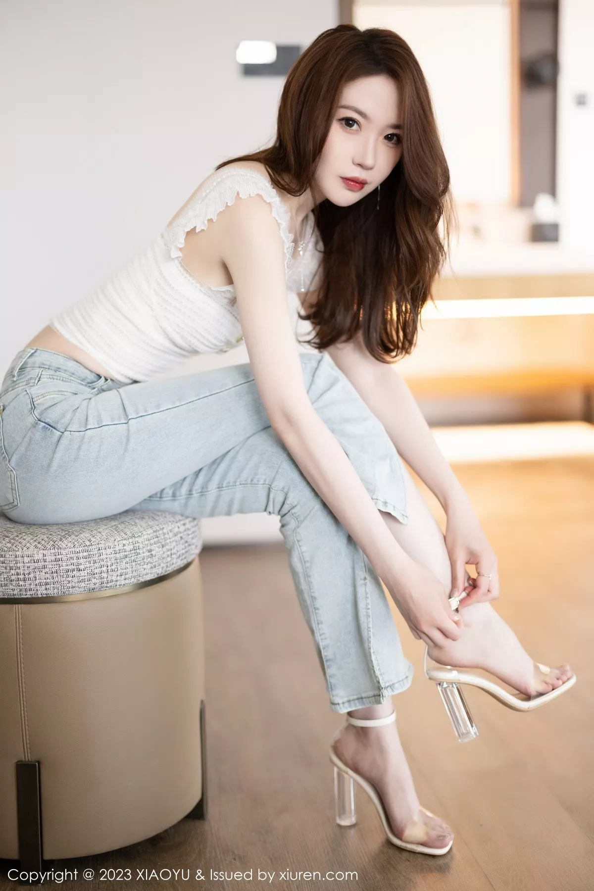 秀人集.com_[XiaoYu画语界]Vol.1039_模特梦心玥白色抹胸内衣+粉色情趣护士服秀曼妙身姿诱惑写真96P