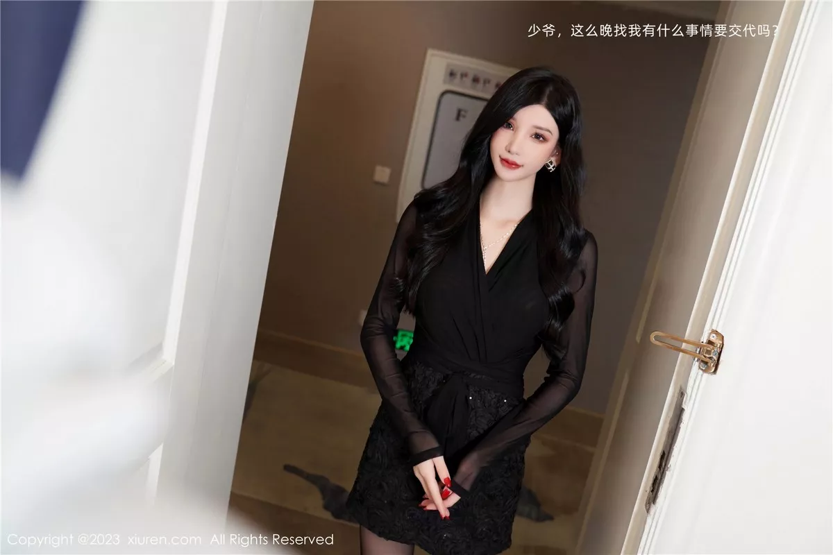 秀人集.com_[XiuRen秀人网]No.6853_女神周于希Sally脱黑色薄纱服饰露黑色内衣秀惹火身材诱惑写真86P