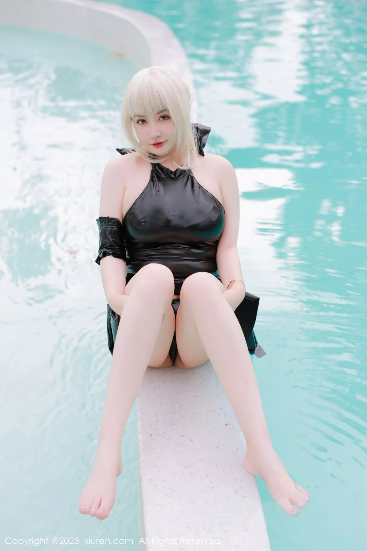 秀人集.com_[XiuRen秀人网]No.6984_模特养乐多DoDo性感黑色Cosplay装扮秀丰满身材惹火诱惑写真75P