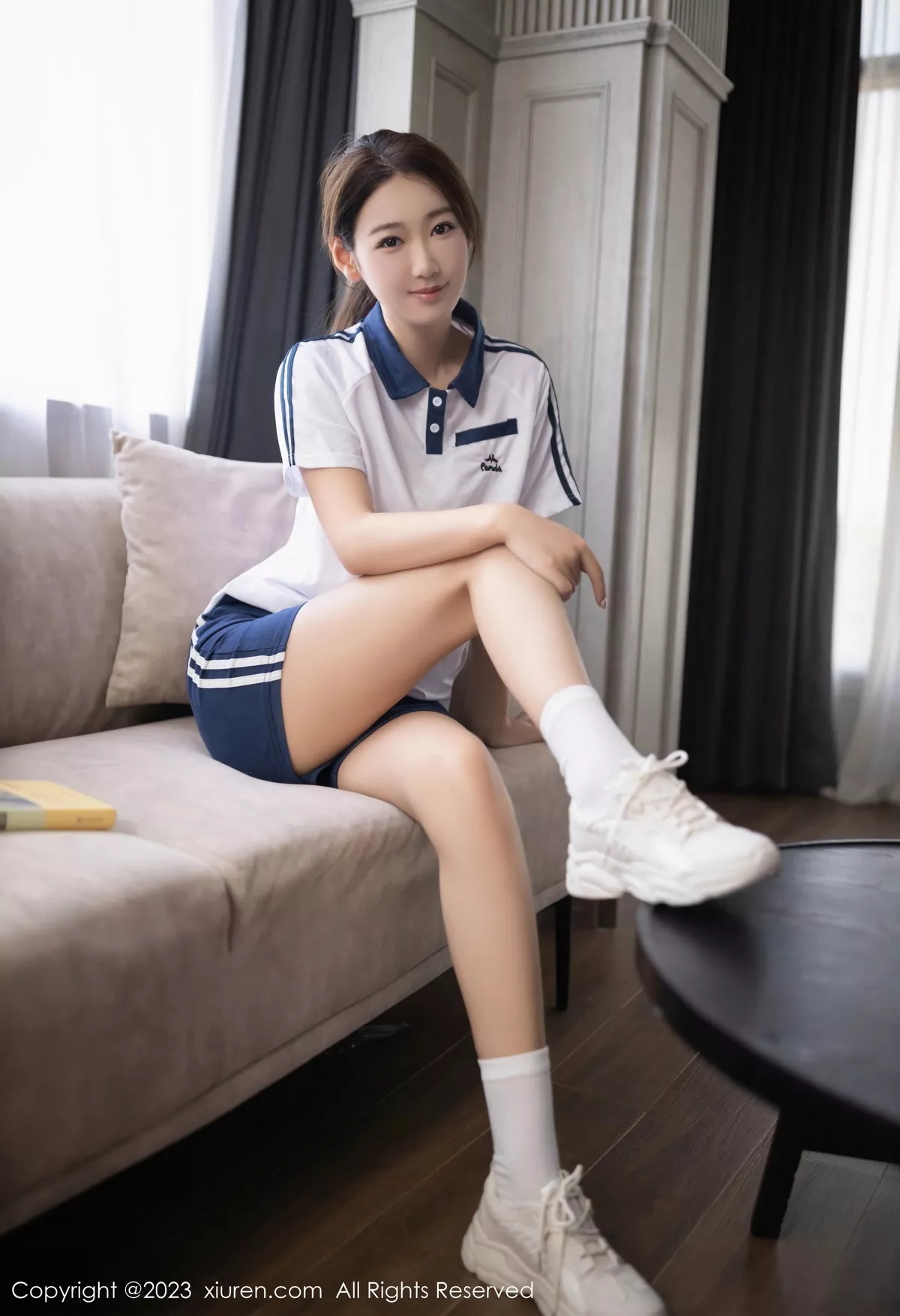 秀人集.com_[XiuRen秀人网]No.7091_模特唐安琪性感白色学妹装露白色蕾丝内衣秀曼妙身姿诱惑写真80P