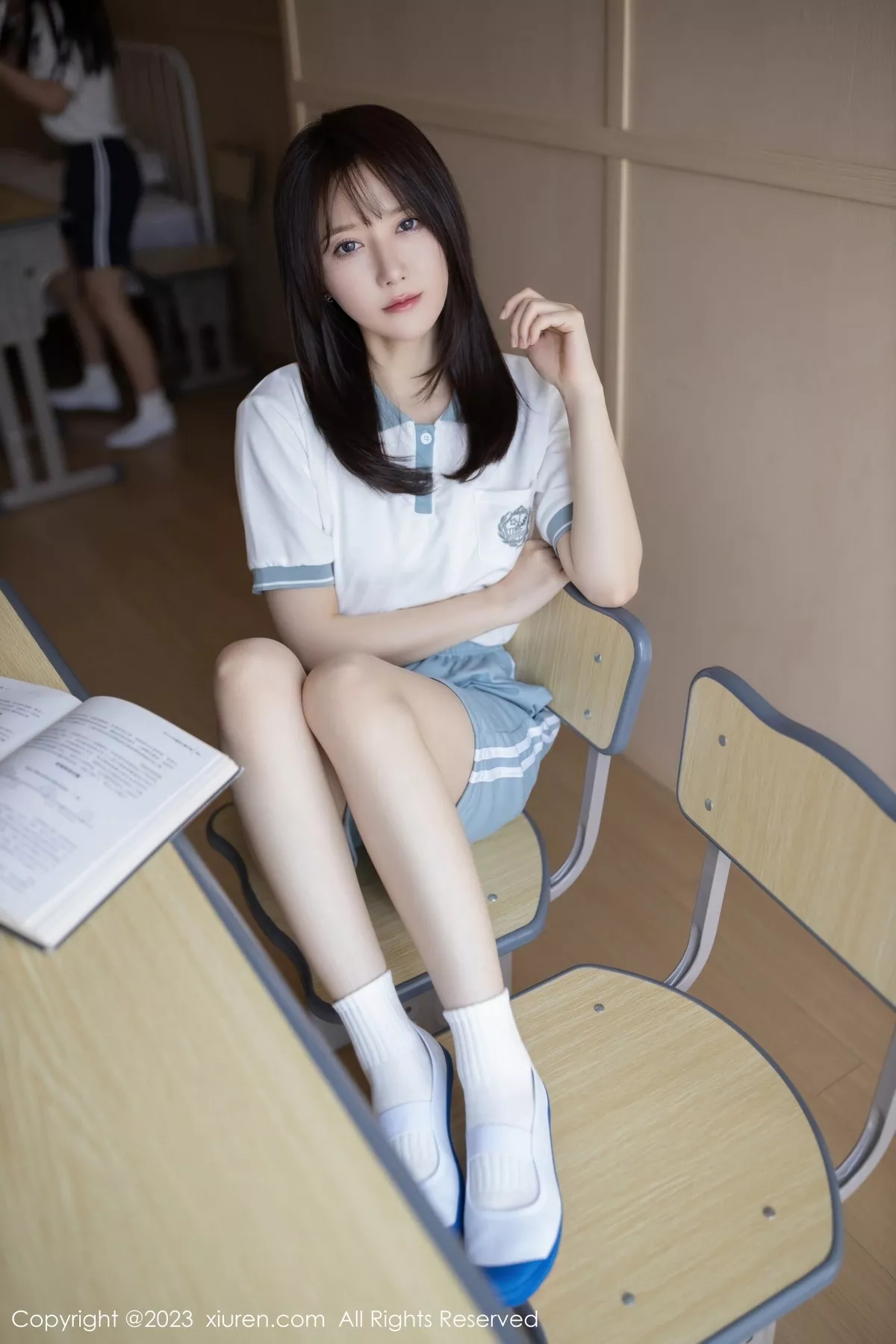 秀人集.com_[XiuRen秀人网]No.6962_模特鱼子酱Fish＆杏子Yada性感运动装系列秀完美身材诱惑写真81P