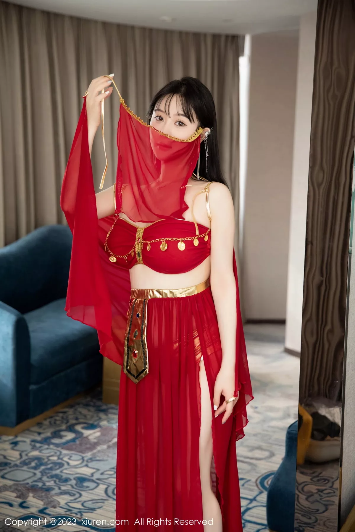 秀人集.com_[XiuRen秀人网]No.7103_模特柚琪Rich私房脱性感红色西域舞服秀曼妙身姿撩人诱惑写真74P