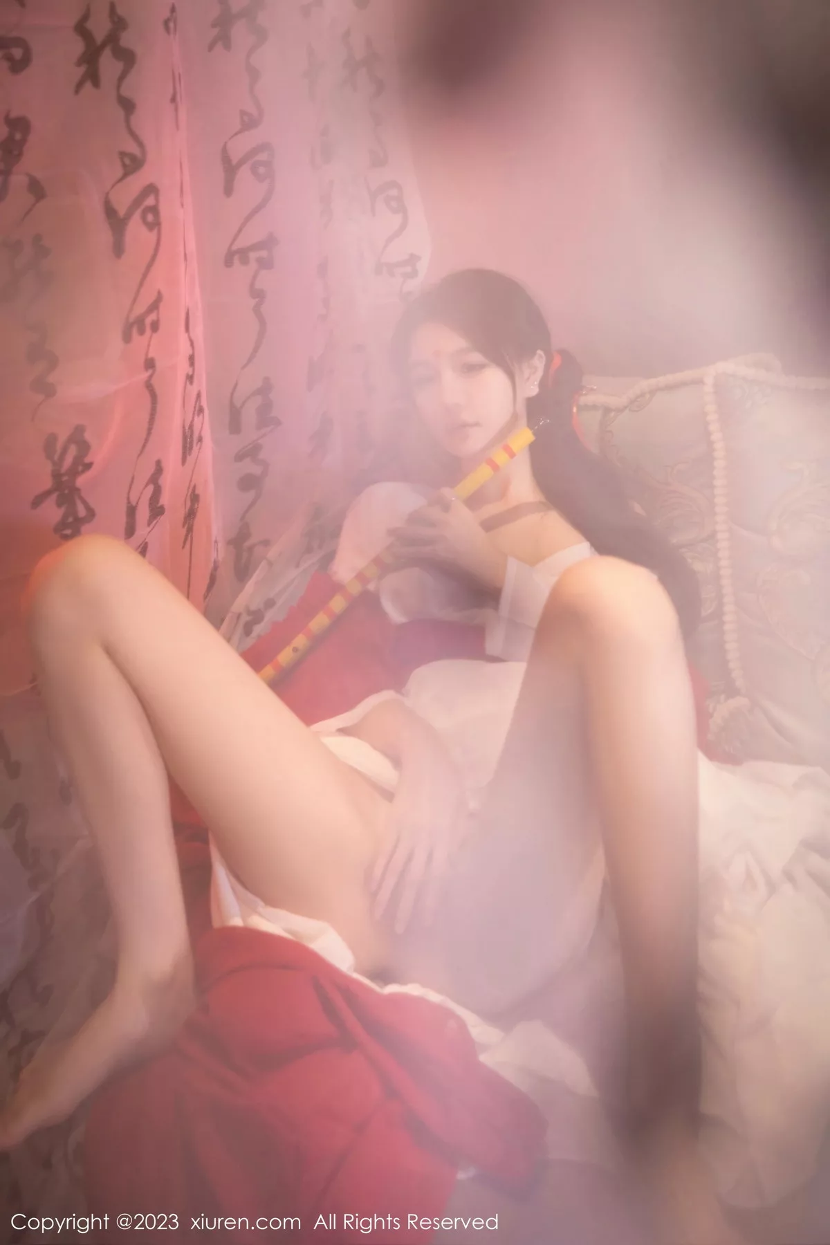 秀人集.com_[XiuRen秀人网]No.7192_模特幼幼私房古风场景性感红色古装服半脱秀完美身材诱惑写真92P