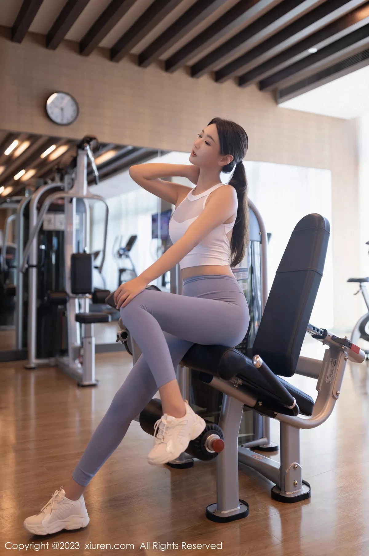 秀人集.com_[XiuRen秀人网]No.7197_模特唐安琪健身房场景性感紧身运动服秀曼妙身姿迷人诱惑写真80P