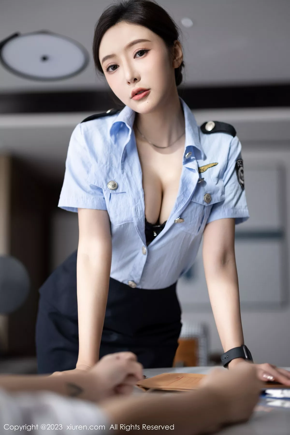 秀人集.com_[XiuRen秀人网]No.7340_女神王馨瑶yanni性感女警制服露黑色蕾丝内衣秀惹火身材诱惑写真82P