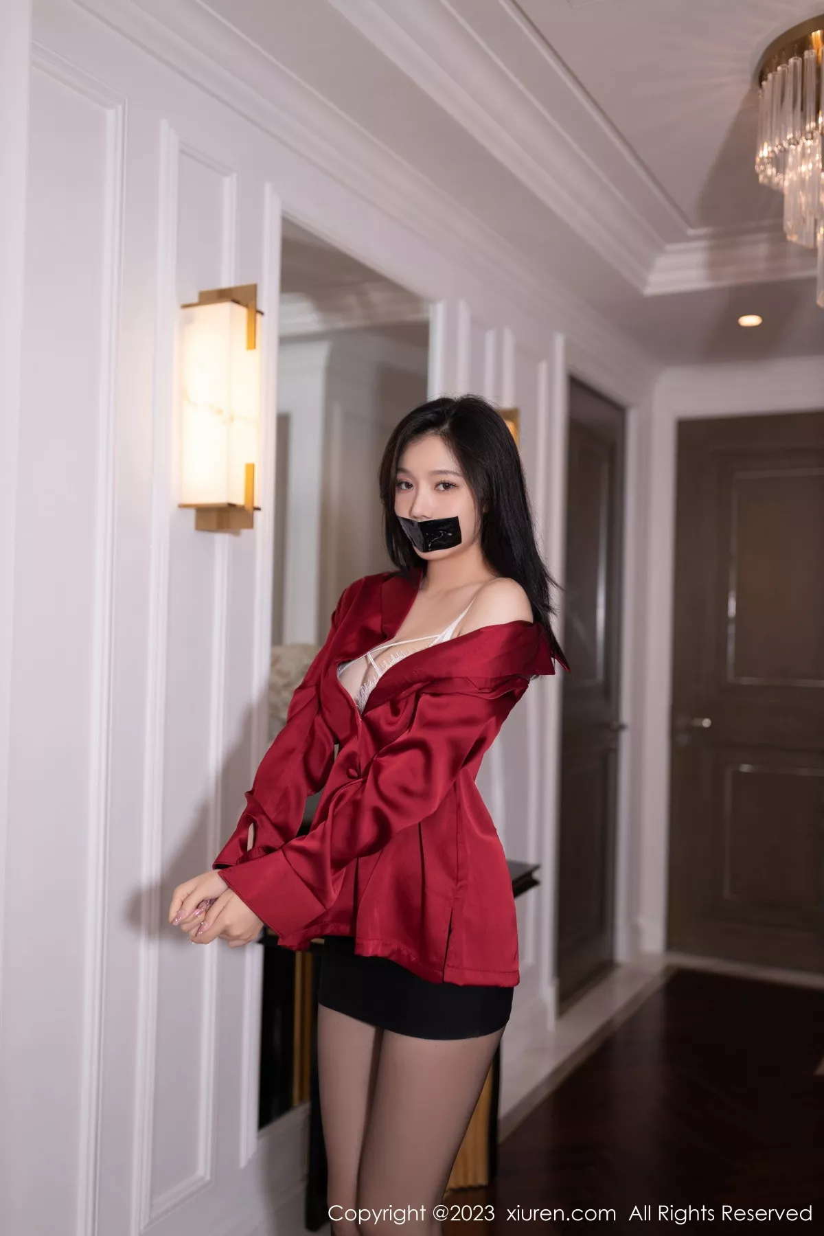 秀人集.com_[XiuRen秀人网]No.7338_模特安然anran性感白色蕾丝内衣配超薄黑丝秀柔美身段诱惑写真79P