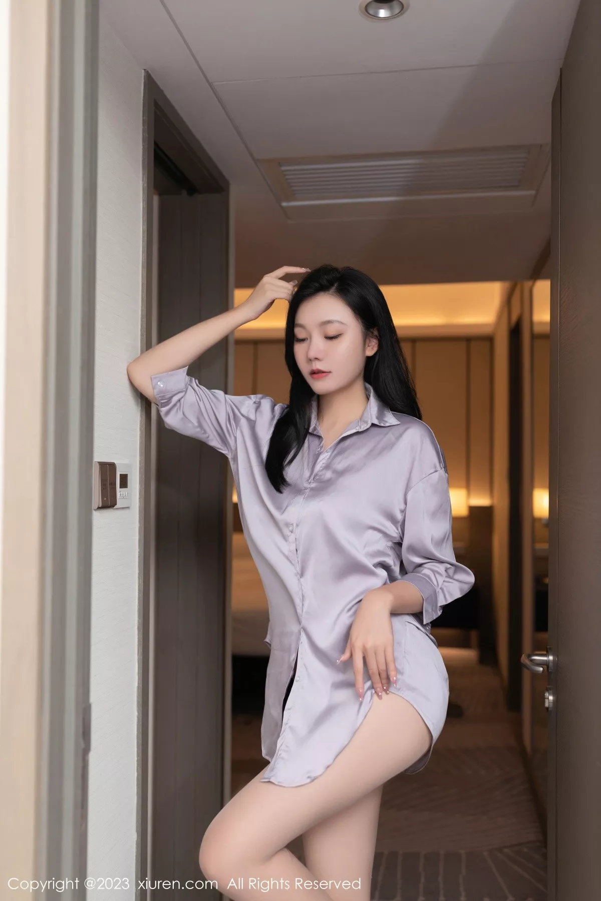 秀人集.com_[XiuRen秀人网]No.7376_模特安然anran性感紫灰上衣露轻透浅色薄纱内衣完美诱惑写真76P