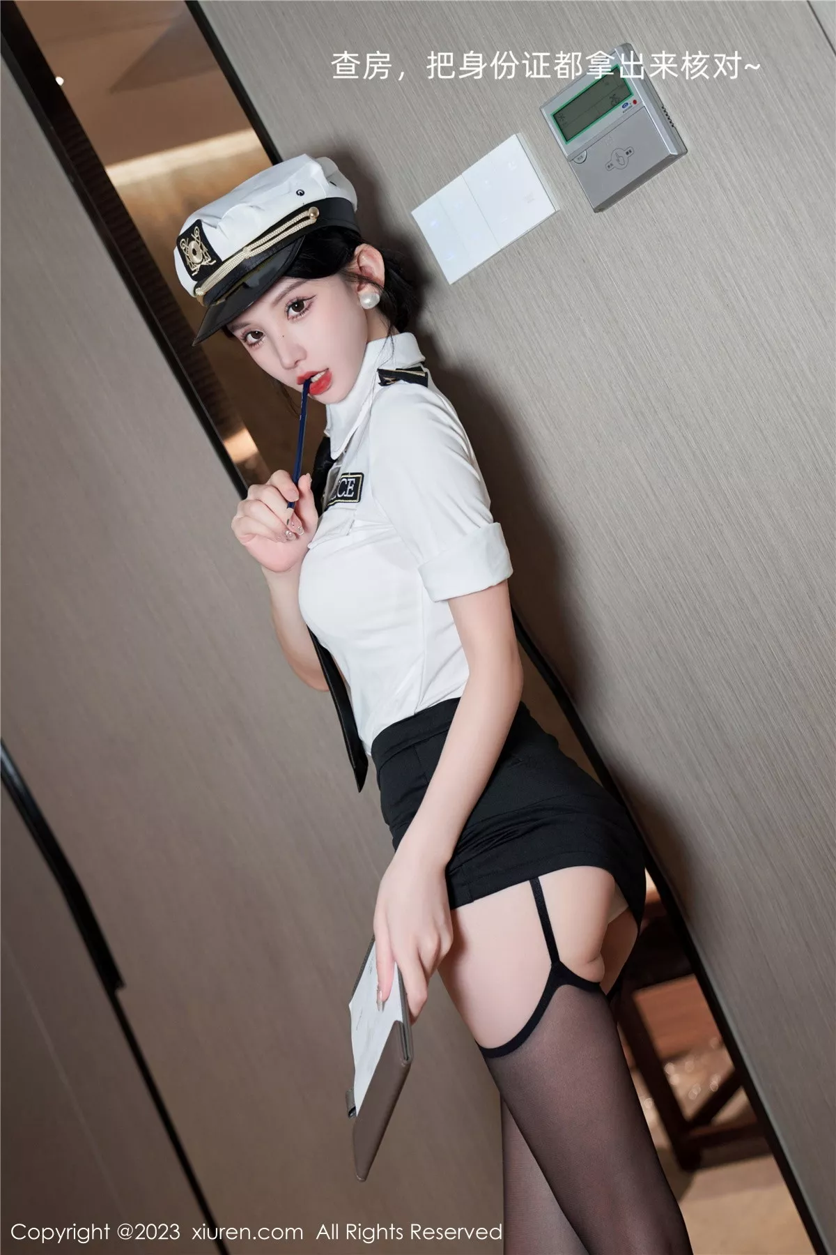 秀人集.com_[XiuRen秀人网]No.7430_女神周于希Sally搜查官主题性感白色内衣配黑丝吊袜诱惑写真111P