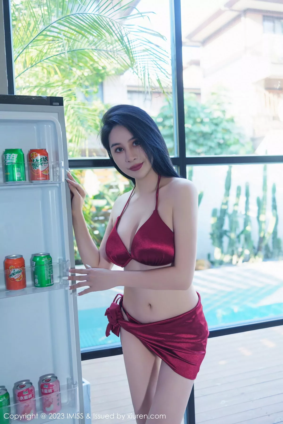 秀人集.com_[IMISS爱蜜社]Vol.757_丽质模特Jermy性感红绿两套内衣服饰秀曼妙身姿完美诱惑写真53P