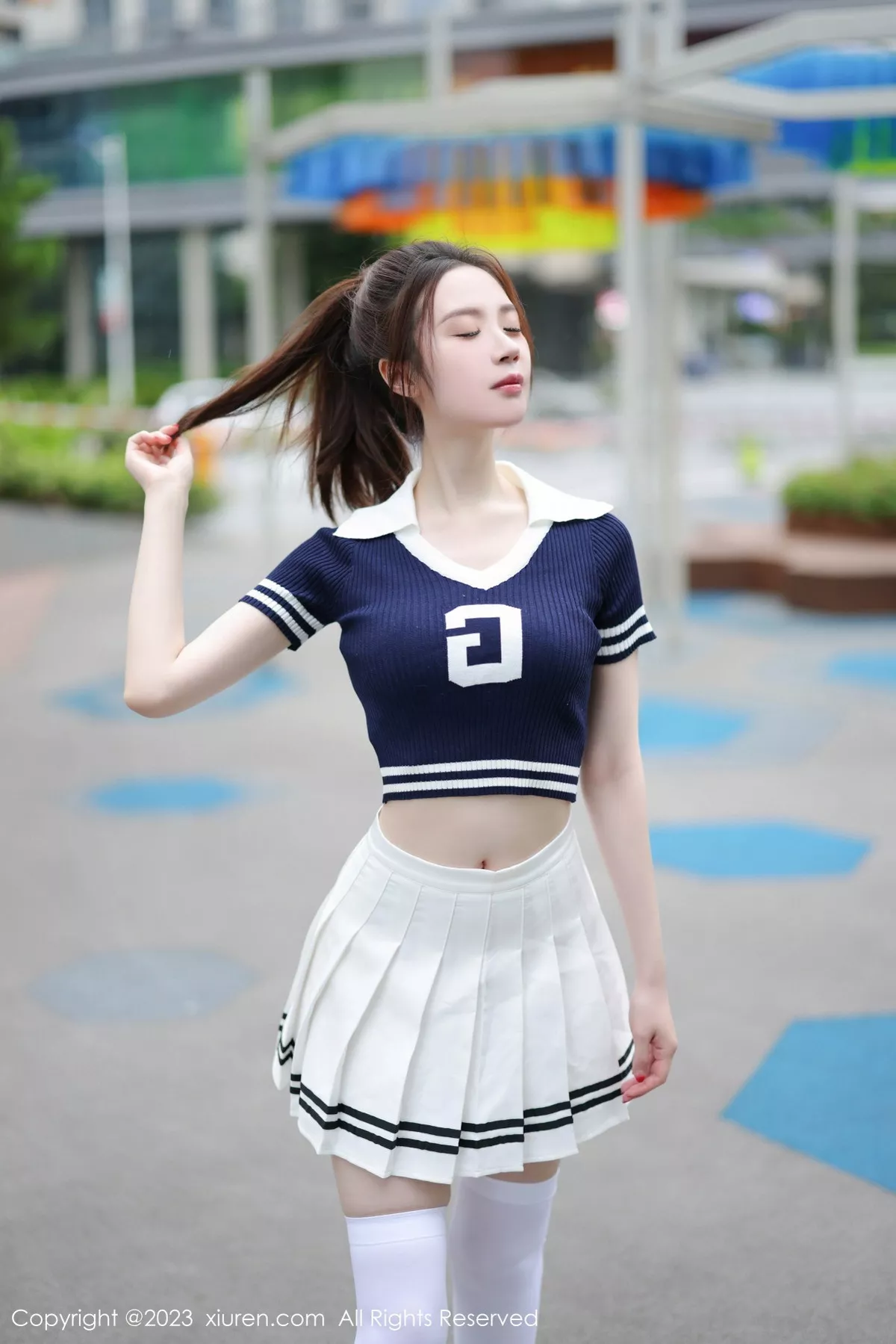 秀人集.com_[XiuRen秀人网]No.7416_模特梦心玥性感运动服饰穿搭粉色蕾丝内衣配白丝袜迷人诱惑写真81P