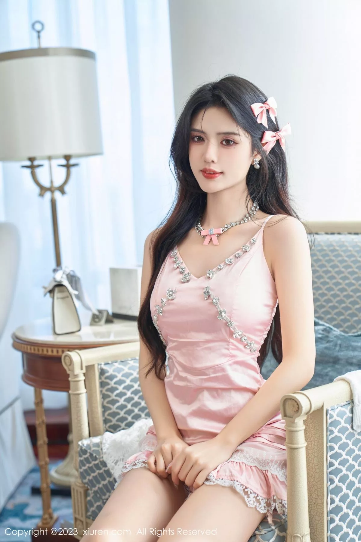 秀人集.com_[XiuRen秀人网]No.7595_模特浅浅Danny性感粉色连衣短裙半脱秀丰腴身姿撩人诱惑写真102P