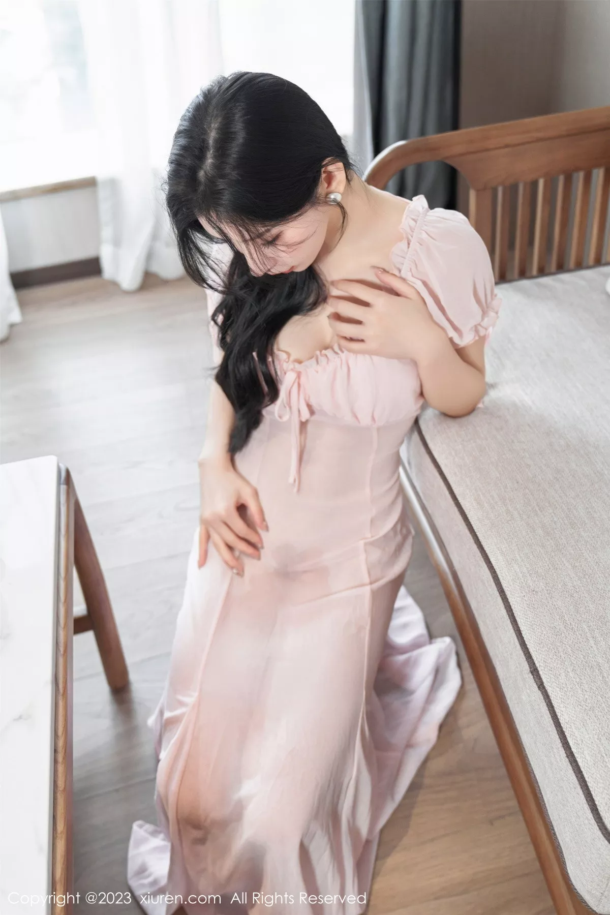 秀人集.com_[XiuRen秀人网]No.7615_女神周于希Sally私房性感粉色薄纱长裙透视秀惹火身材诱惑写真120P