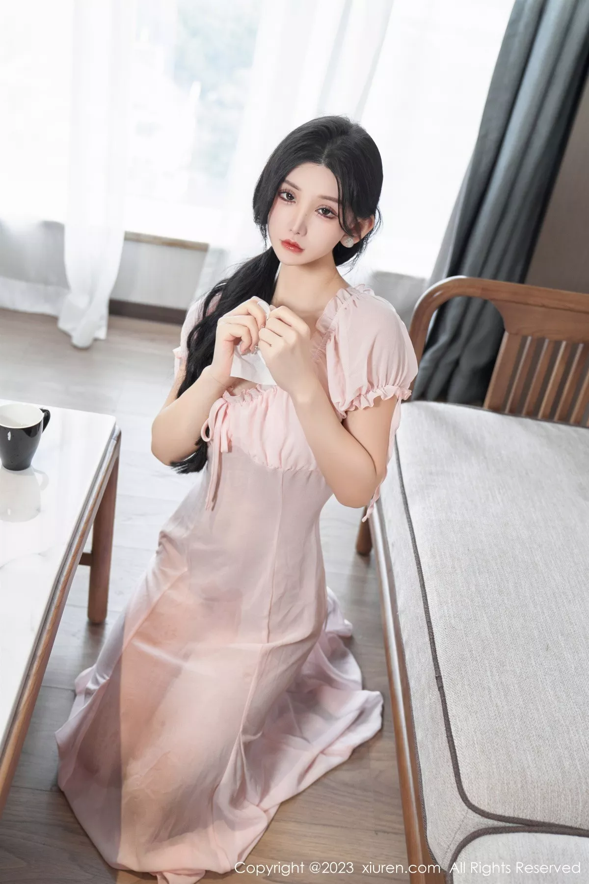 秀人集.com_[XiuRen秀人网]No.7615_女神周于希Sally私房性感粉色薄纱长裙透视秀惹火身材诱惑写真120P