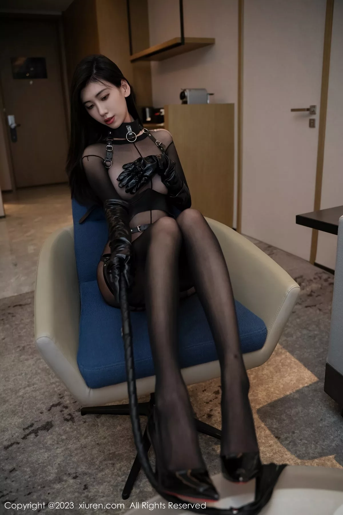 秀人集.com_[XiuRen秀人网]No.7618_模特章芃芃兔女郎装扮性感黑色网纱连体衣秀曼妙身姿诱惑写真91P