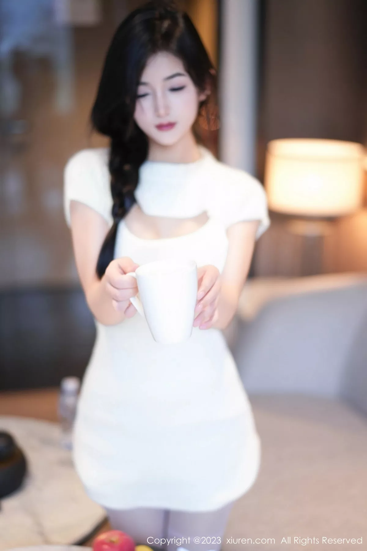 秀人集.com_[XiuRen秀人网]No.7542_模特小逗逗性感黑色OL装露蓝灰色蕾丝内衣配超薄黑丝诱惑写真78P