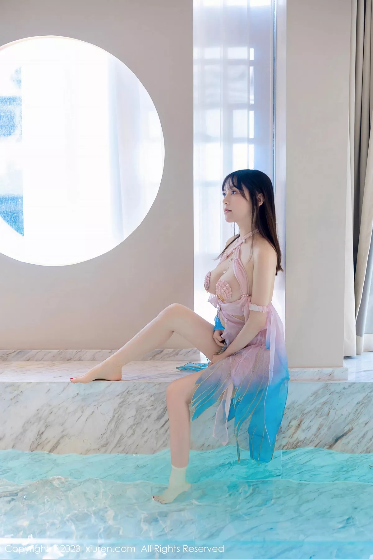 秀人集.com_[XiuRen秀人网]No.7650_模特豆瓣酱泳池场景性感粉色情趣服饰秀丰满身材惹火诱惑写真77P