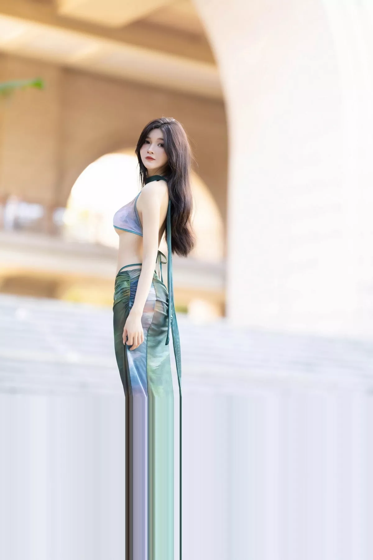 秀人集.com_[XiaoYu画语界]Vol.1146_模特程程程性感墨绿色比基尼+红色开胸服饰秀曼妙身姿诱惑写真86P