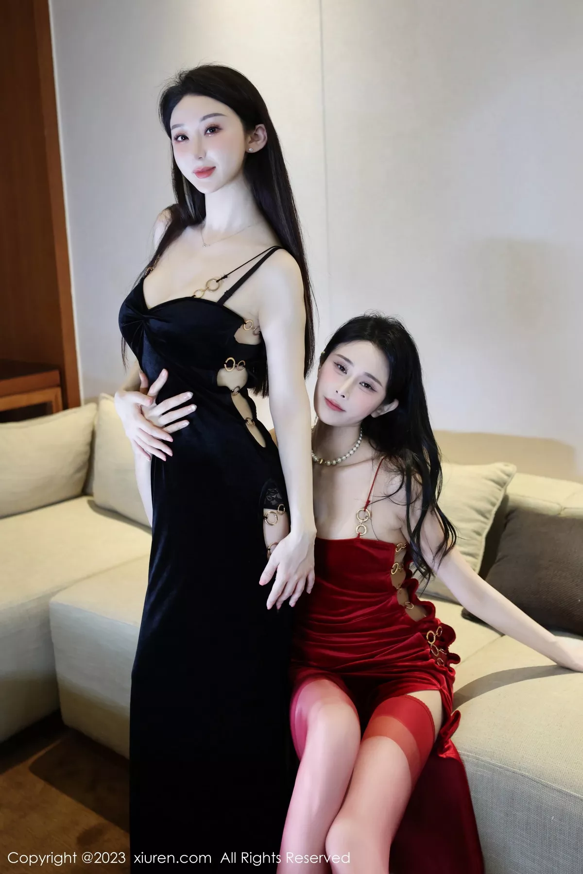 秀人集.com_[XiuRen秀人网]No.7563_模特合集女神田兮白半脱性感黑色吊裙露黑色内衣迷人诱惑写真67P